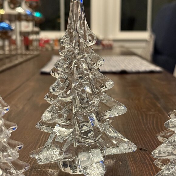 3 Glass Christmas Trees - Vintage - Picture 4 of 8